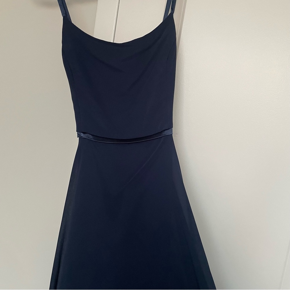 Lulus Grand Soirée Navy blue sleeveless maxi dress - Picture 6 of 8